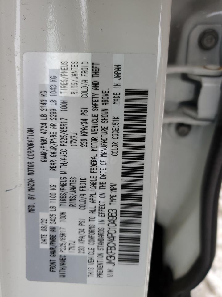 2023 MAZDA CX-5 PREFERRED VIN:JM3KFBCM4P0104963