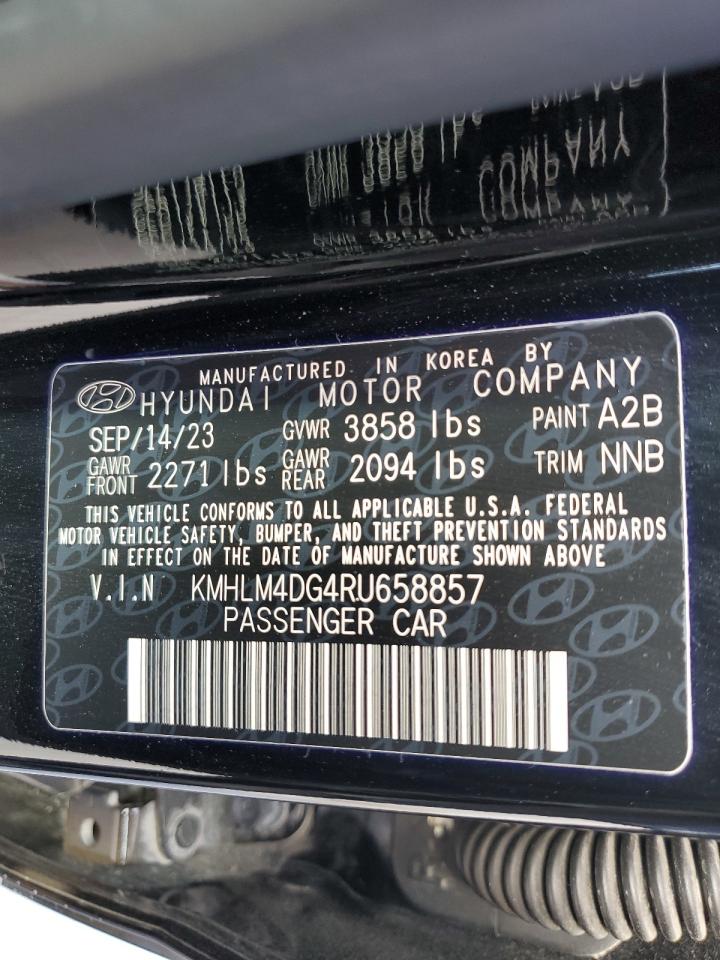 2024 HYUNDAI ELANTRA SEL VIN:KMHLM4DG4RU658857