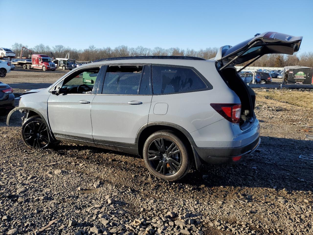 2022 HONDA PILOT BLACK VIN:5FNYF6H78NB070506