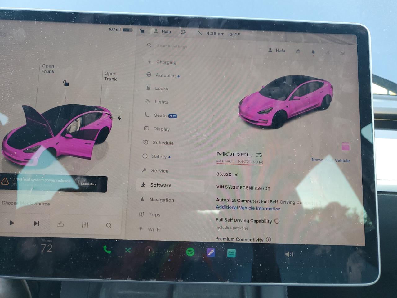 2022 TESLA MODEL 3  VIN:5YJ3E1EC5NF159709
