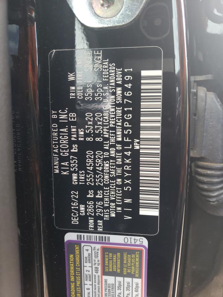 2023 KIA SORENTO SX VIN:5XYRK4LF5PG176491