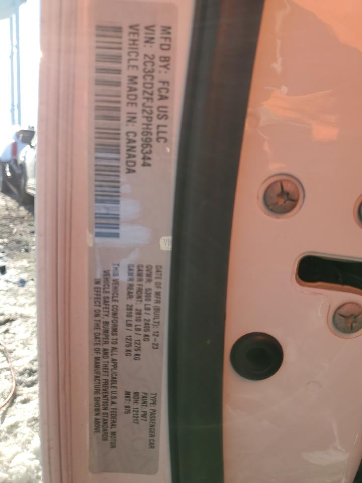 2023 DODGE CHALLENGER R/T SCAT PACK VIN:2C3CDZFJ2PH696344