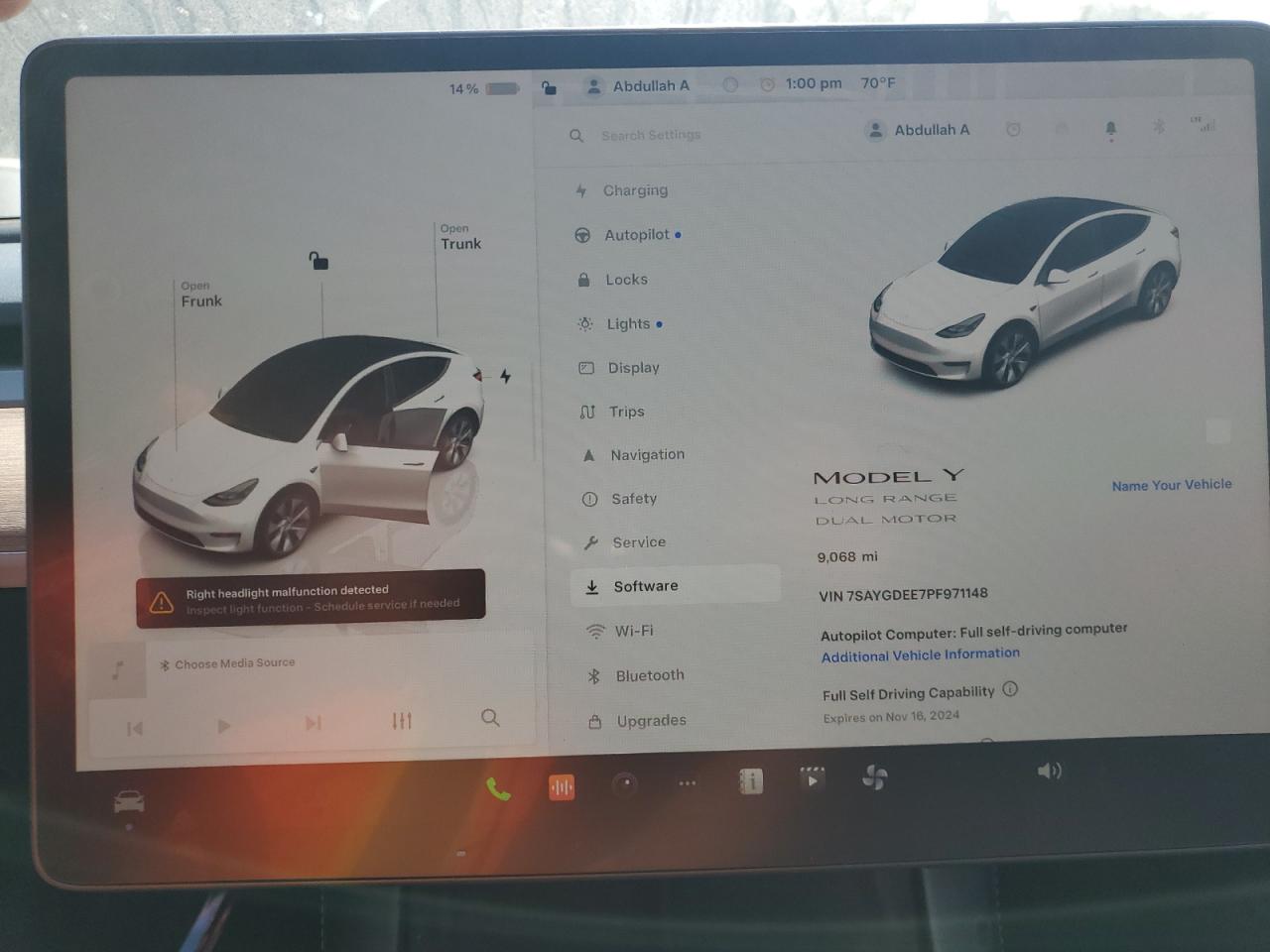 2023 TESLA MODEL Y  VIN:7SAYGDEE7PF971148