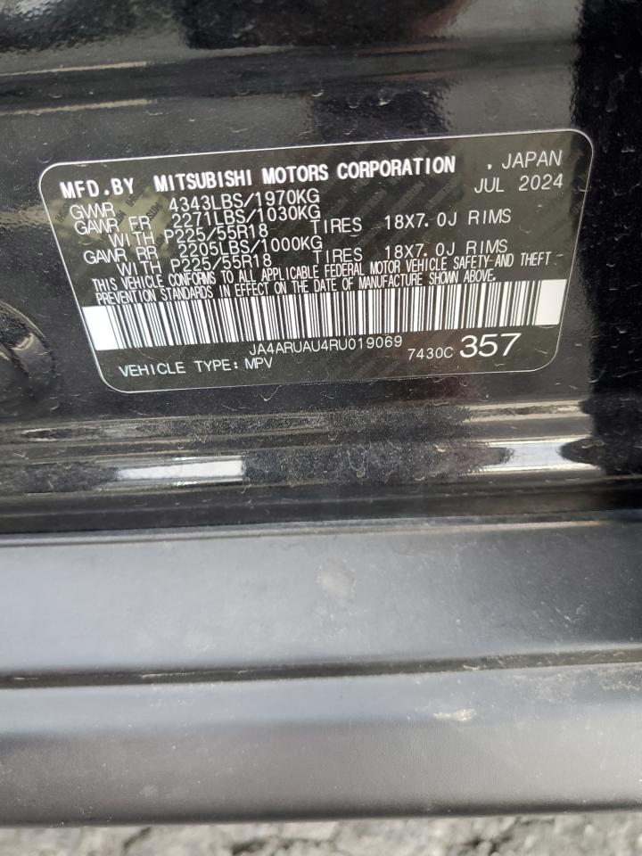 2024 MITSUBISHI OUTLANDER SPORT S/SE VIN:JA4ARUAU4RU019069