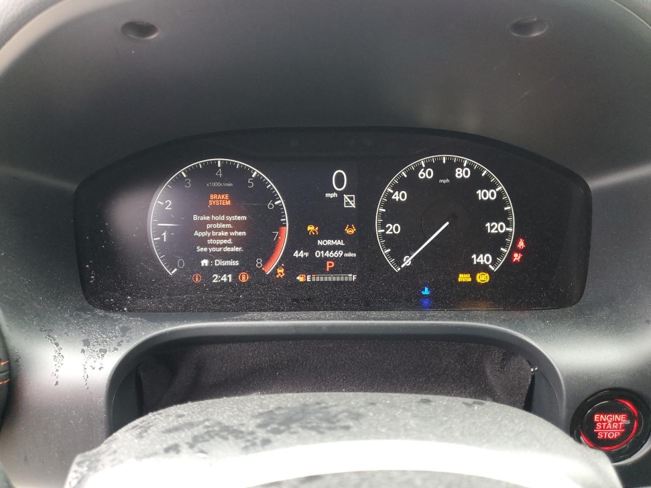 2024 HONDA HR-V SPORT VIN:3CZRZ2H55RM743444