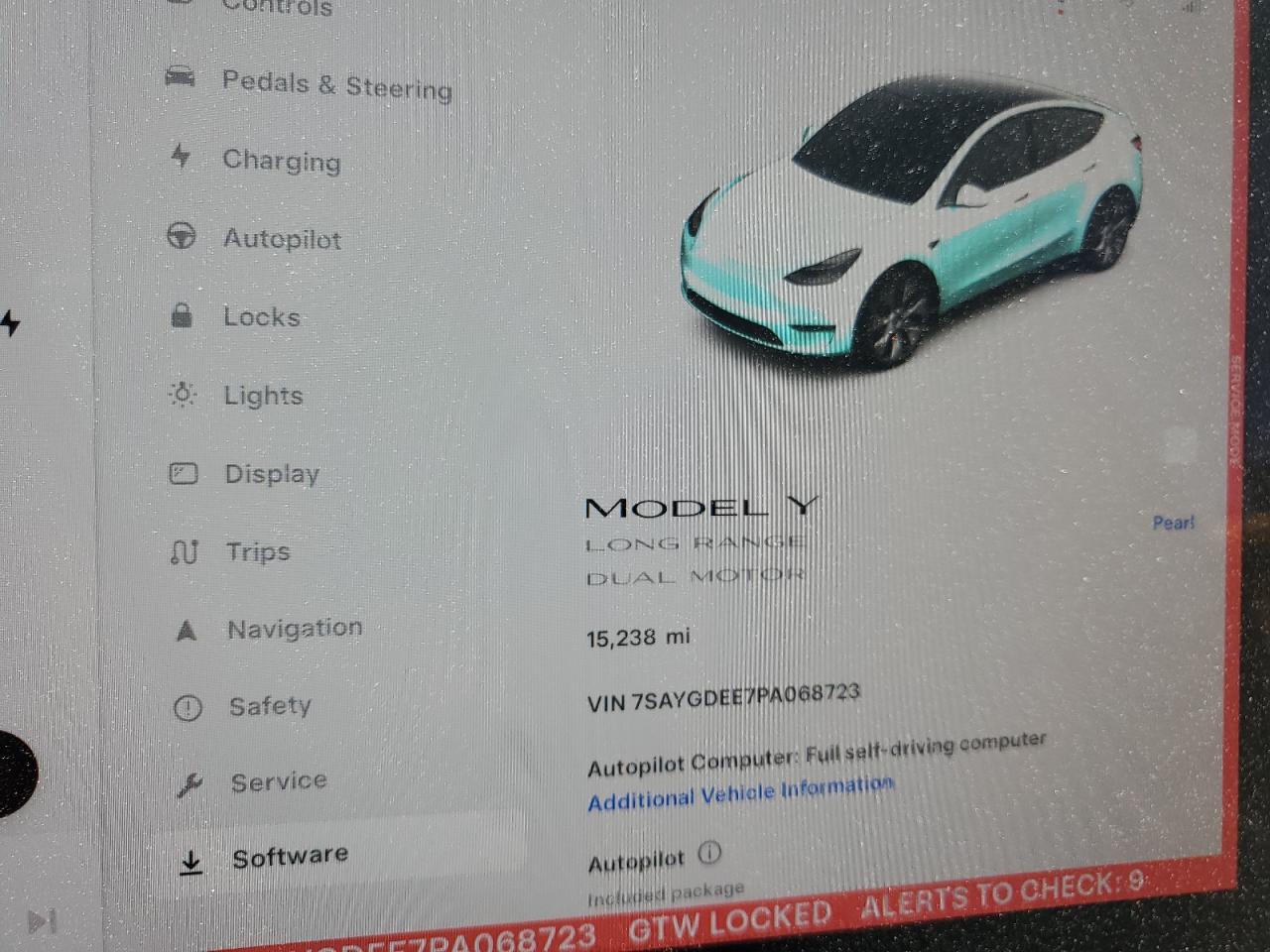 2023 TESLA MODEL Y  VIN:7SAYGDEE7PA068723