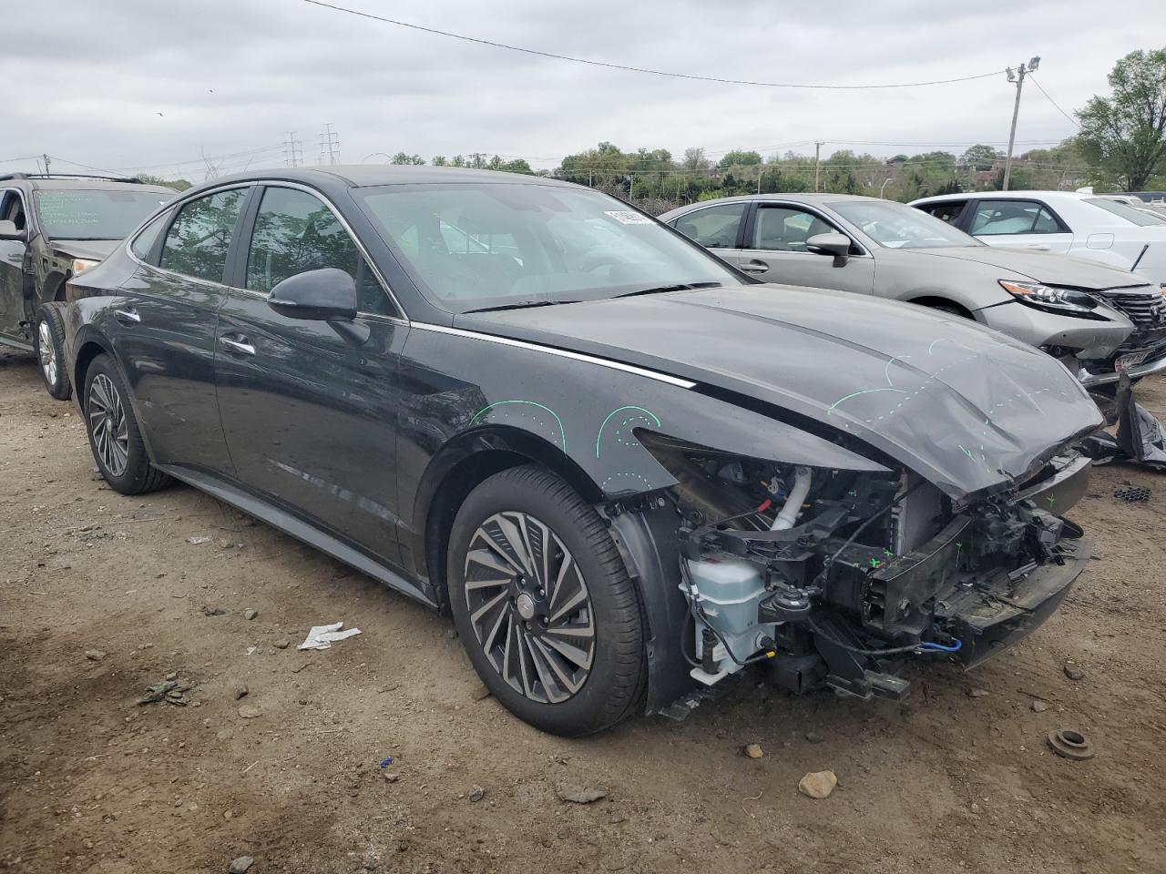 2022 HYUNDAI SONATA HYBRID VIN:KMHL34JJ8NA052539