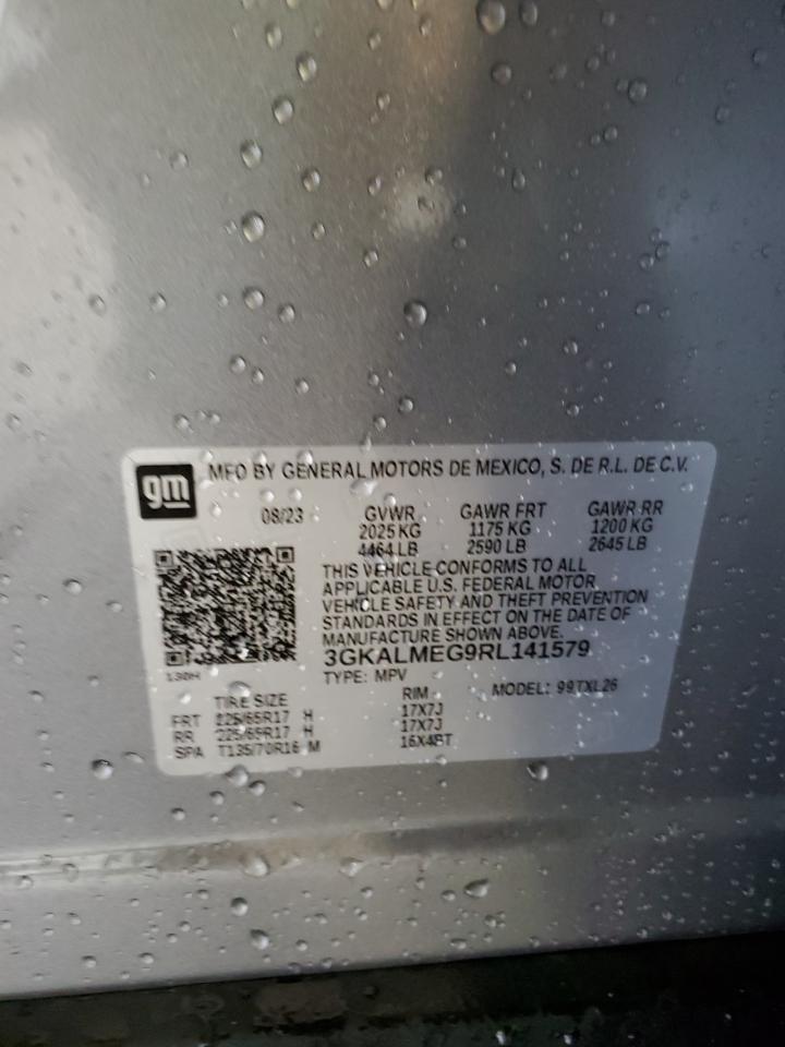 2024 GMC TERRAIN SLE VIN:3GKALMEG9RL141579