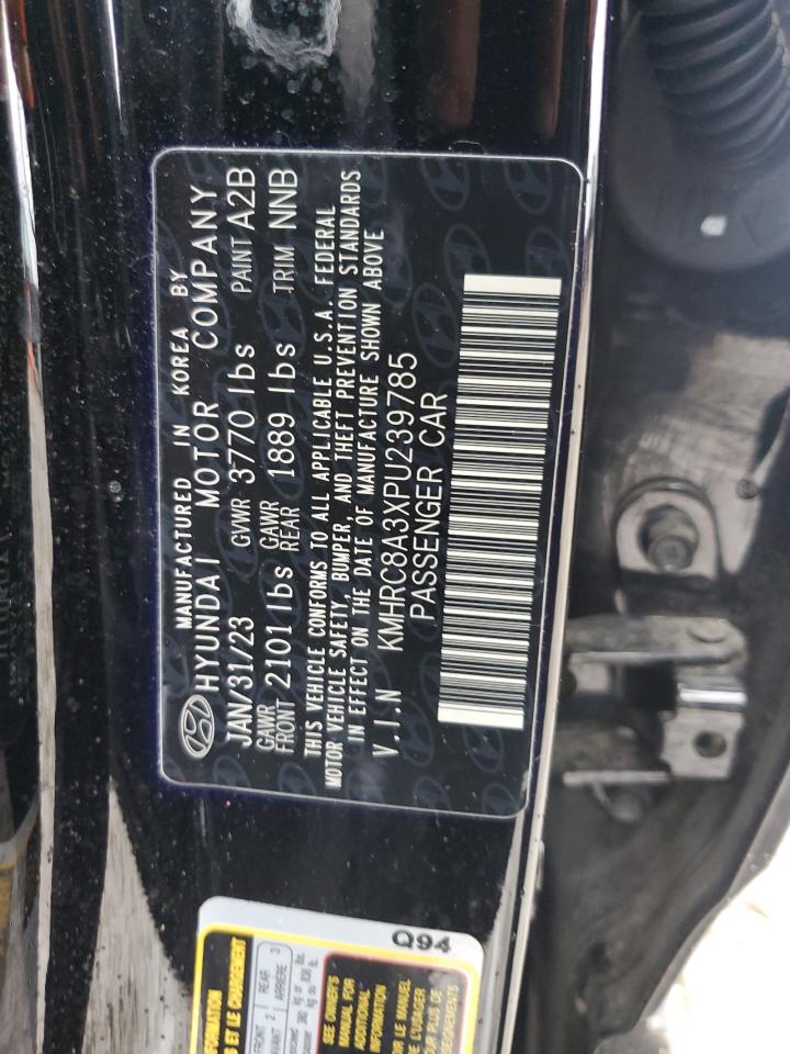 2023 HYUNDAI VENUE SEL VIN:KMHRC8A3XPU239785