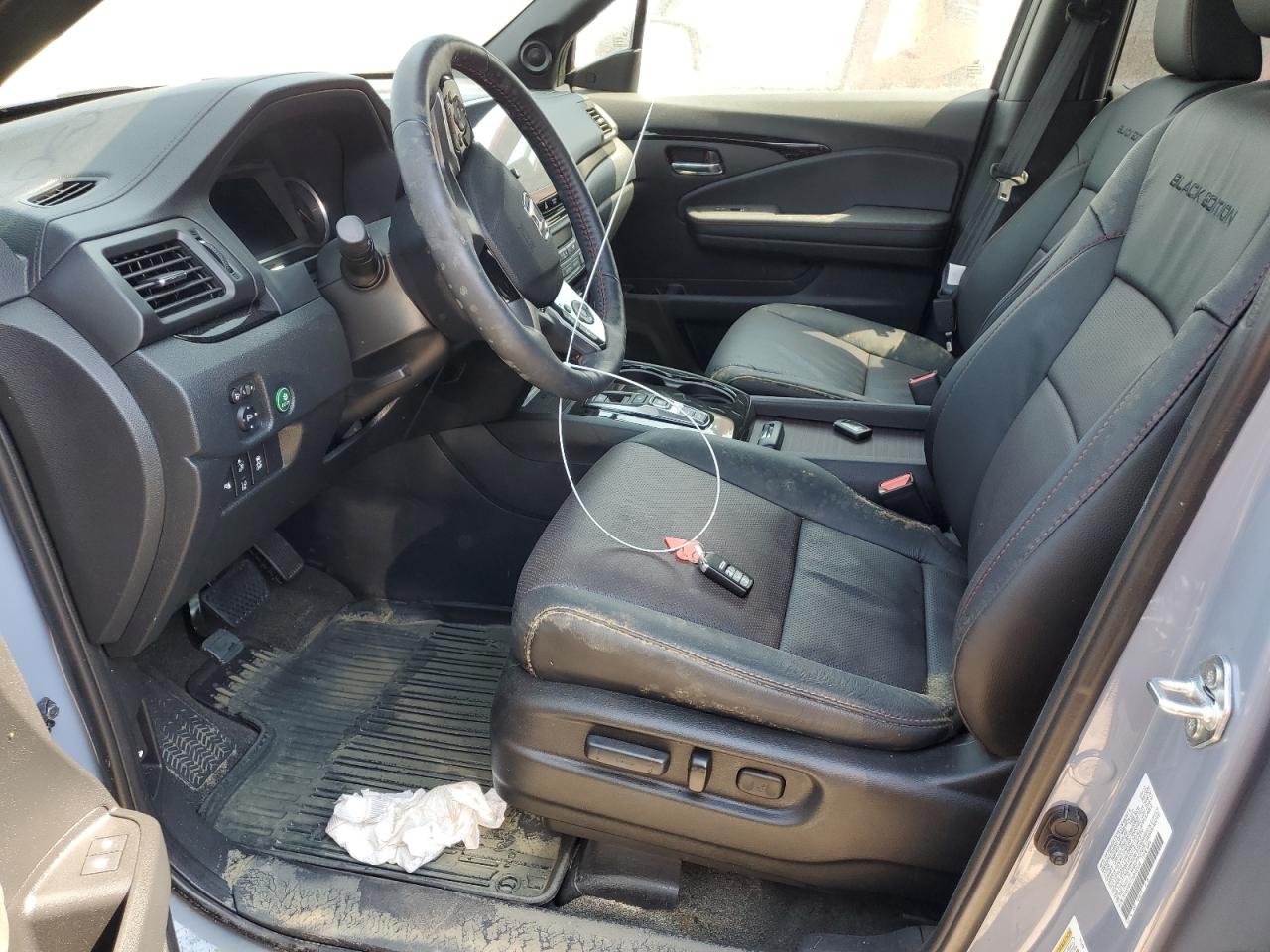 2022 HONDA PILOT BLACK VIN:5FNYF6H77NB032538