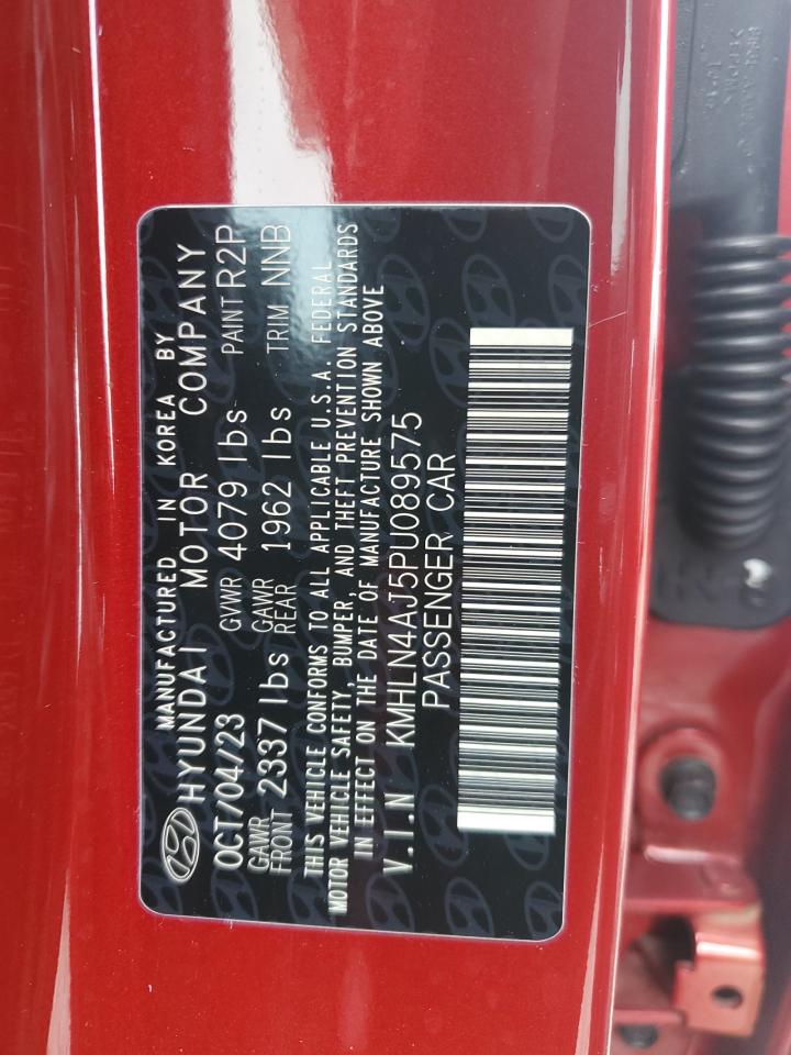 2023 HYUNDAI ELANTRA LIMITED VIN:KMHLN4AJ5PU089575