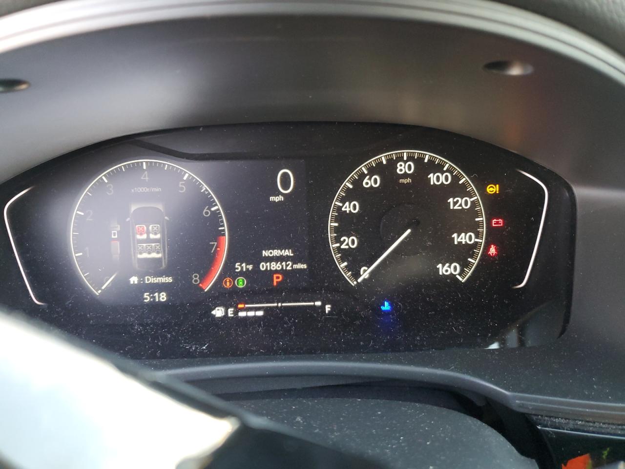 2023 HONDA CIVIC SPORT VIN:2HGFE2F55PH518493