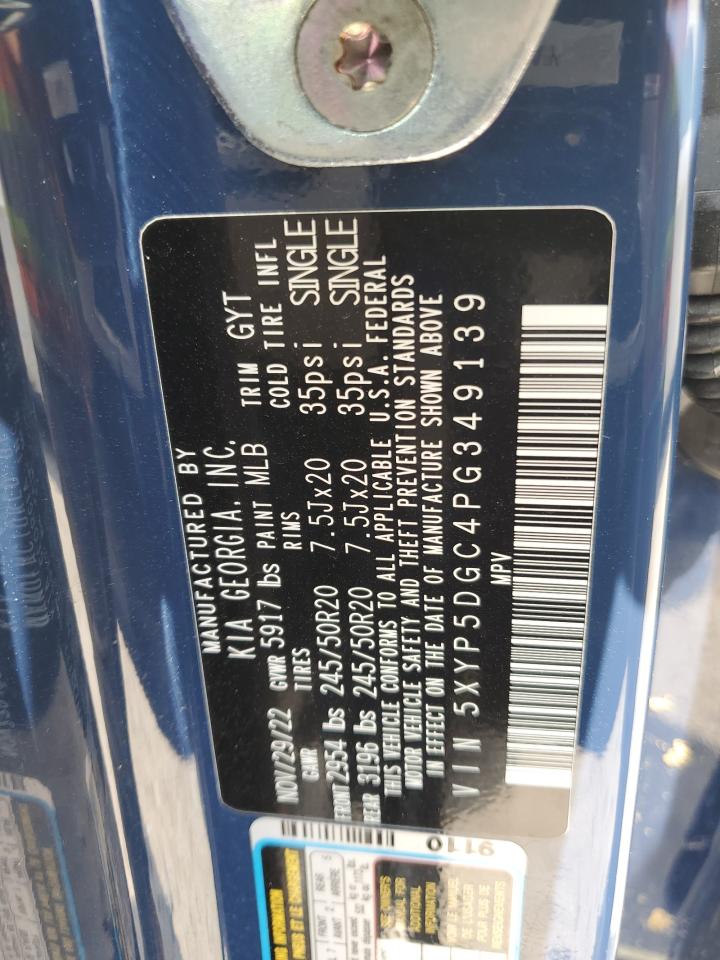 2023 KIA TELLURIDE SX VIN:5XYP5DGC4PG349139