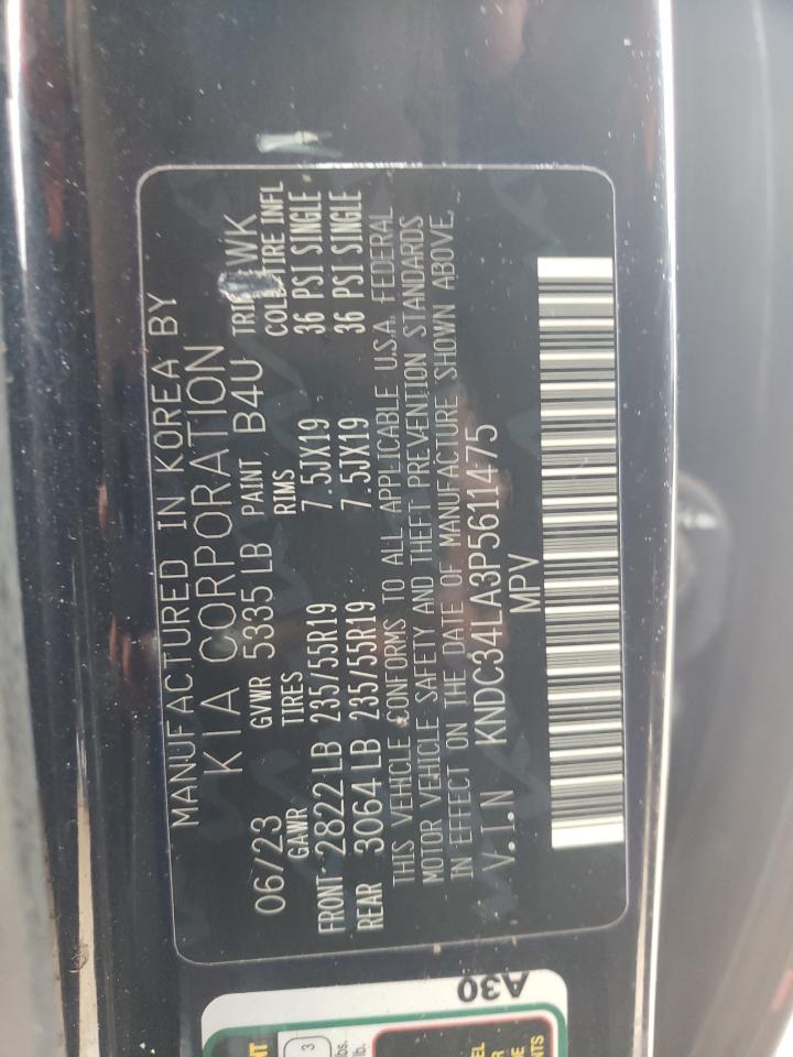 2023 KIA EV6 LIGHT VIN:KNDC34LA3P5611475