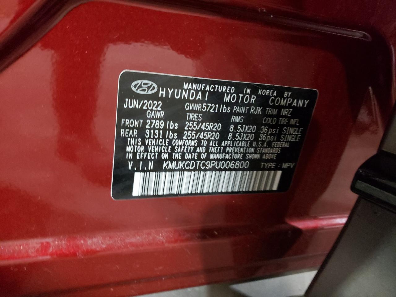 2023 GENESIS GV60 ADVANCED VIN:KMUKCDTC9PU006800