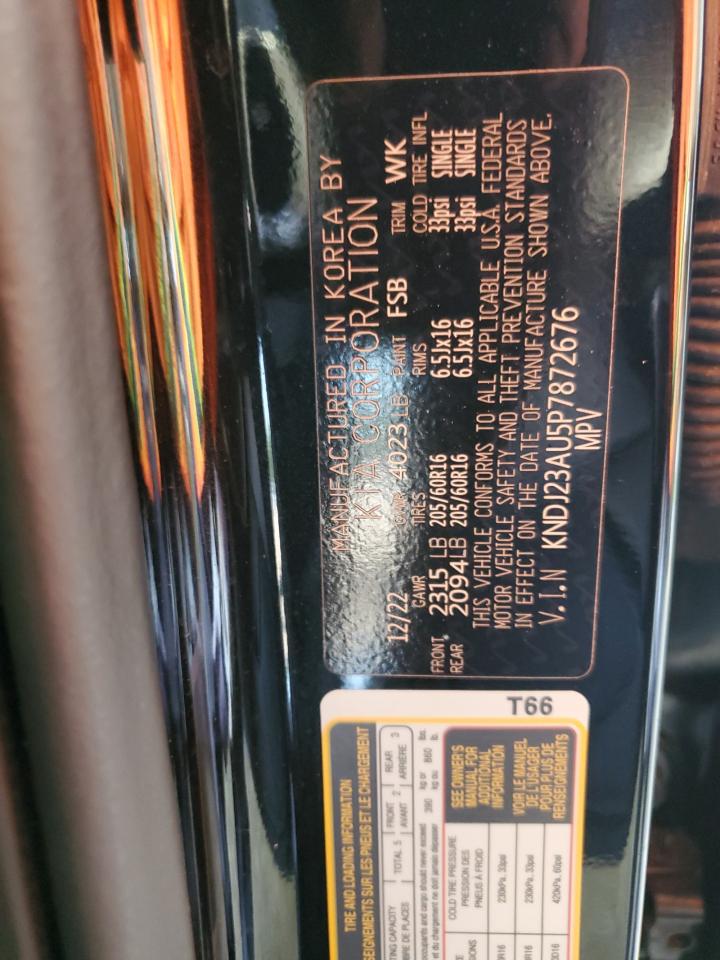 2023 KIA SOUL LX VIN:KNDJ23AU5P7872676