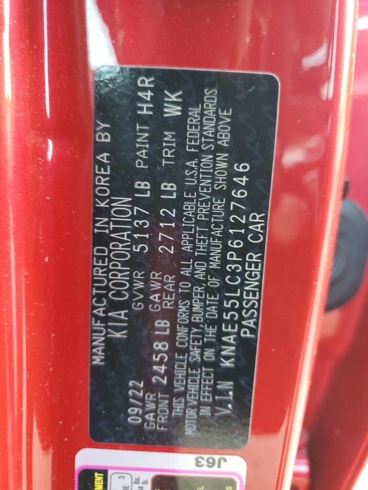 2023 KIA STINGER GT2 VIN:KNAE55LC3P6127646