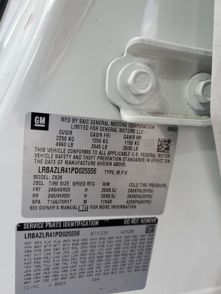 2023 BUICK ENVISION PREFERRED VIN:LRBAZLR41PD025556