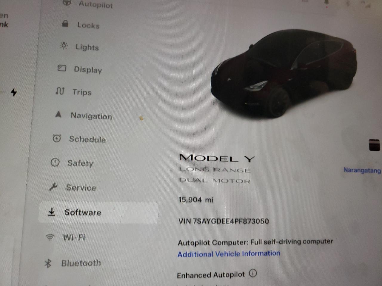 2023 TESLA MODEL Y  VIN:7SAYGDEE4PF873050