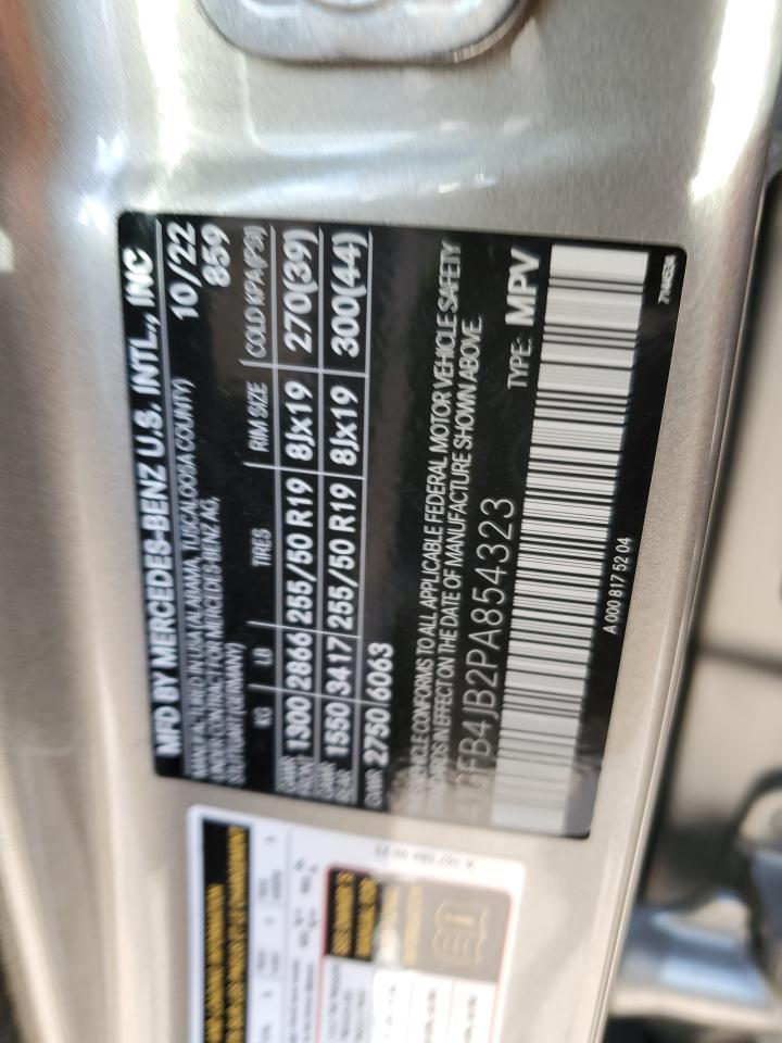 2023 MERCEDES-BENZ GLE 350 VIN:4JGFB4JB2PA854323