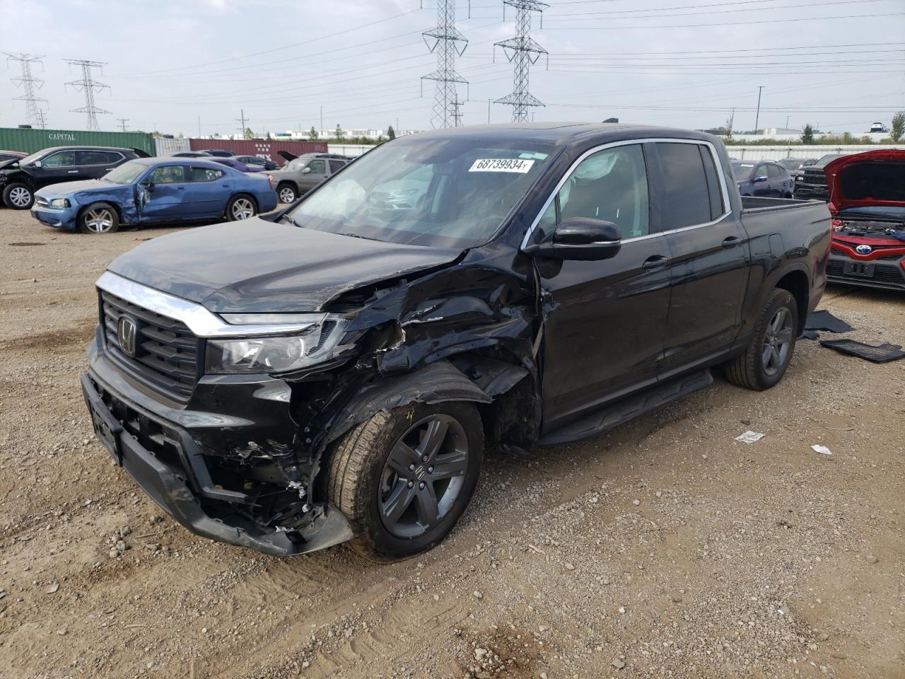 2023 HONDA RIDGELINE RTL VIN:5FPYK3F58PB010196