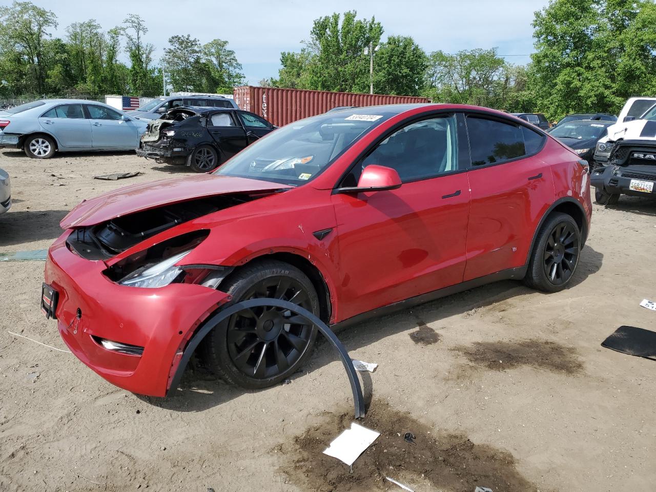 2022 TESLA MODEL Y  VIN:7SAYGDEE2NF386233