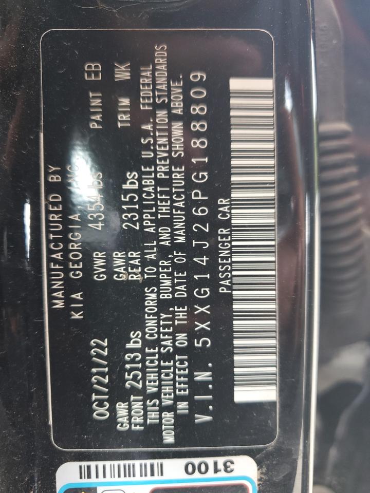 2023 KIA K5 LXS VIN:5XXG14J26PG188809