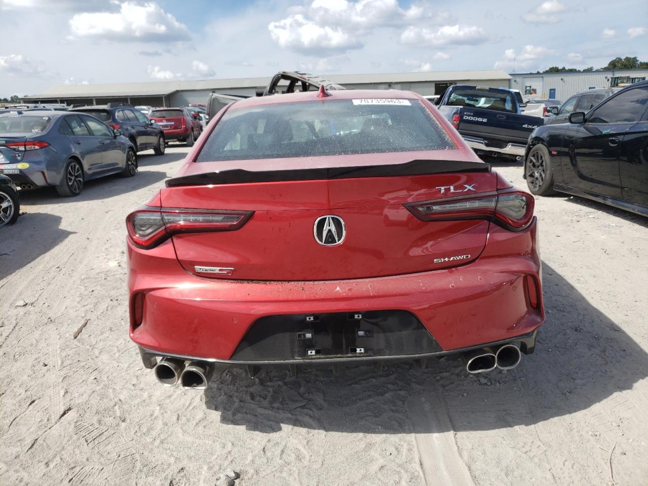 2023 ACURA TLX TYPE S VIN:19UUB7F91PA000203