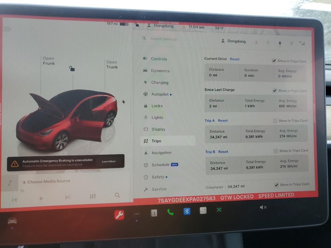 2023 TESLA MODEL Y  VIN:7SAYGDEEXPA027583