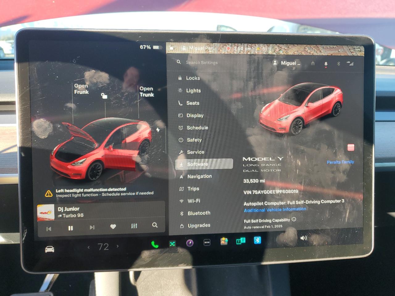 2023 TESLA MODEL Y  VIN:7SAYGDEE1PF608019