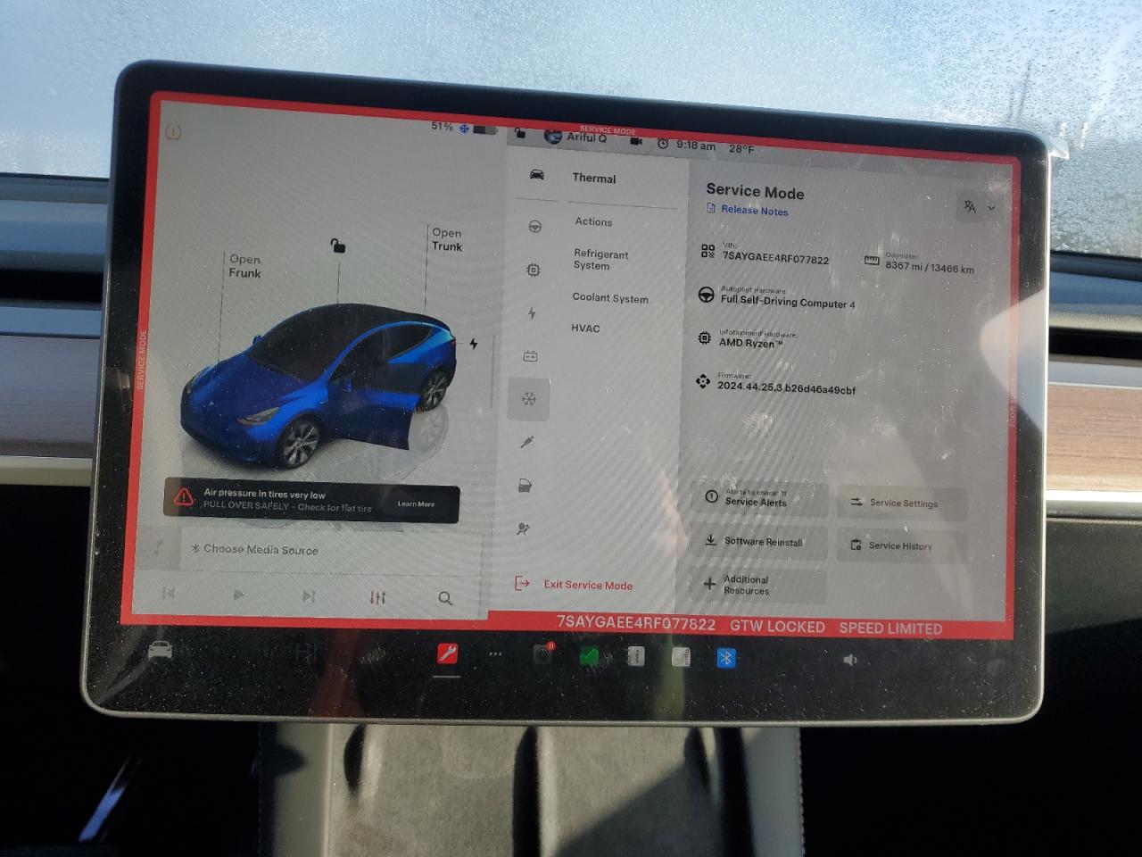 2024 TESLA MODEL Y  VIN:7SAYGAEE4RF077822