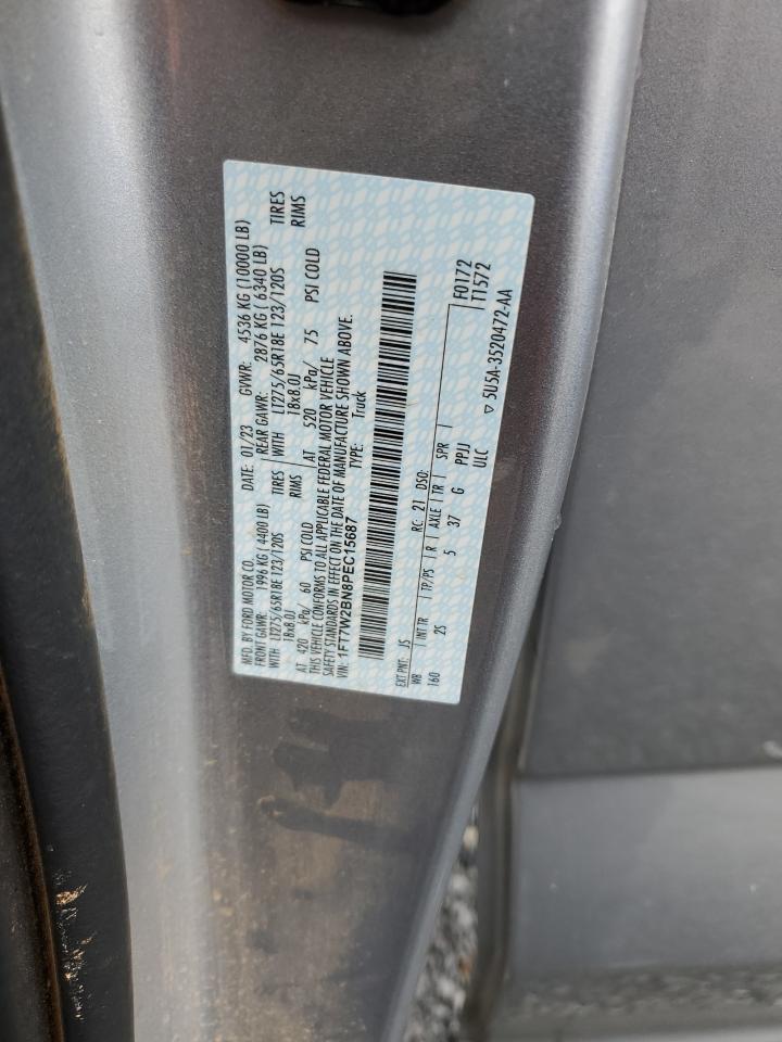 2023 FORD F250 SUPER DUTY VIN:1FT7W2BN8PEC15687
