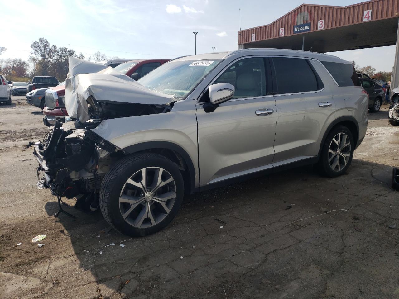 2022 HYUNDAI PALISADE SEL VIN:KM8R3DHE1NU375073