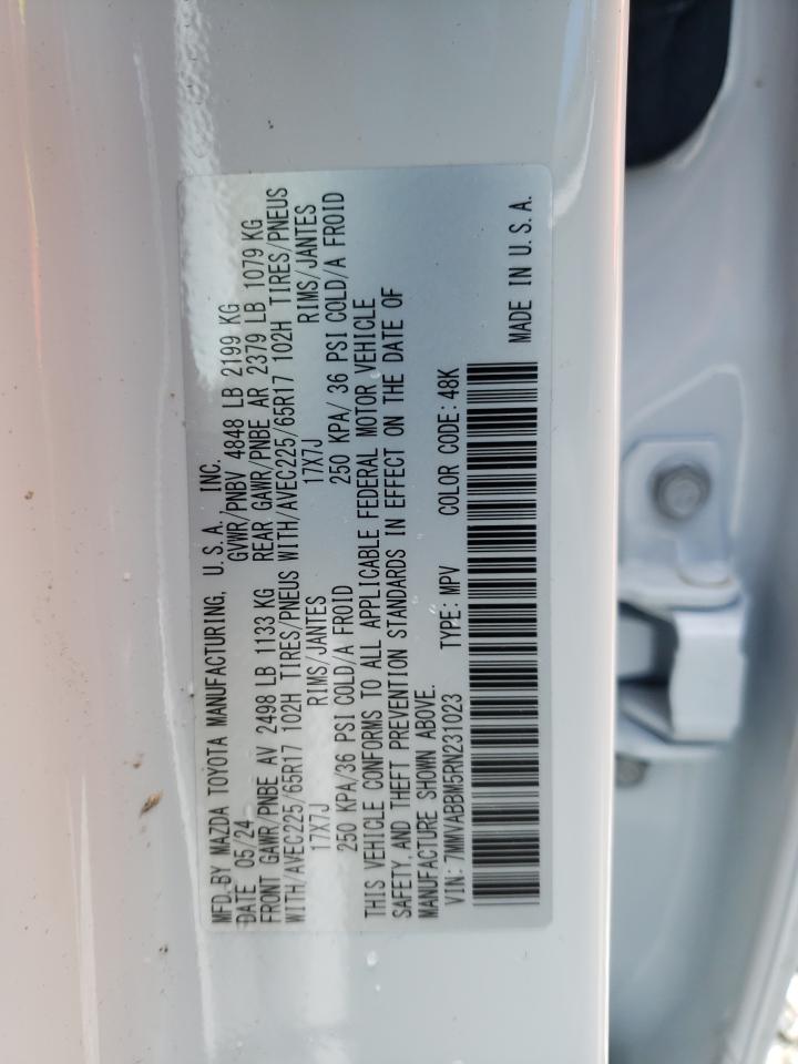 2024 MAZDA CX-50 PREFERRED VIN:7MMVABBM5RN231023