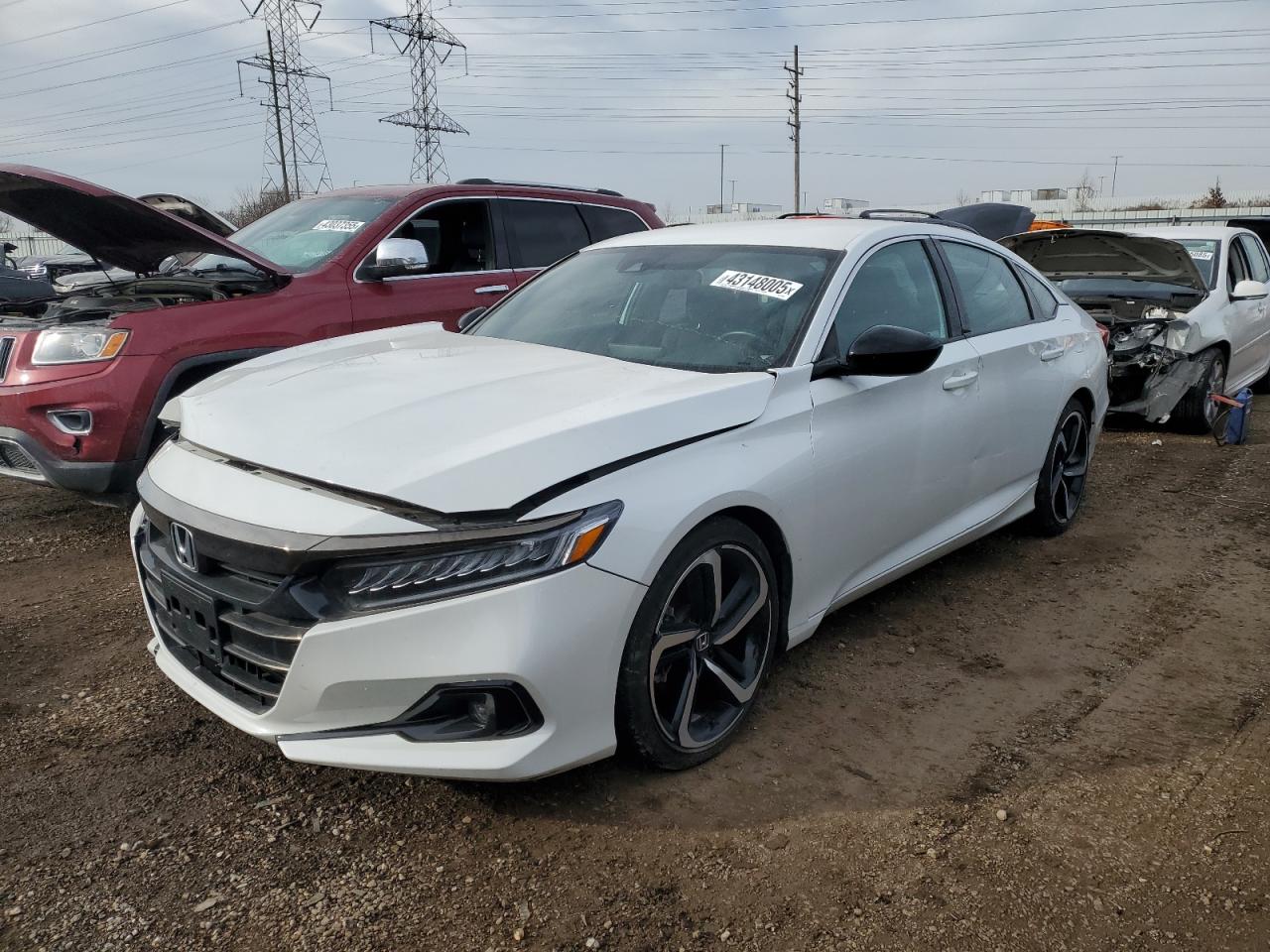 2022 HONDA ACCORD SPORT VIN:1HGCV1F33NA113370