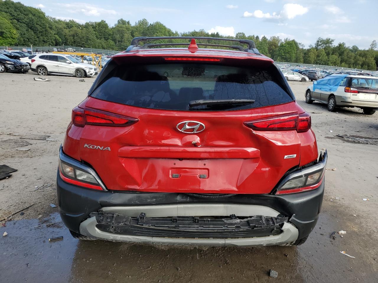 2022 HYUNDAI KONA SEL VIN:KM8K6CAB3NU762744