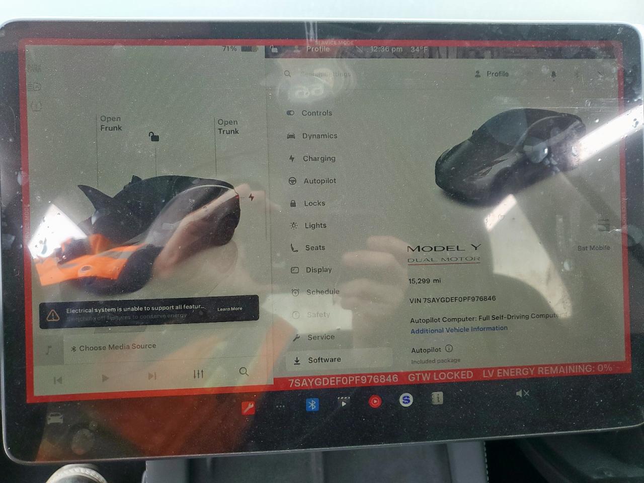 2023 TESLA MODEL Y  VIN:7SAYGDEF0PF976846