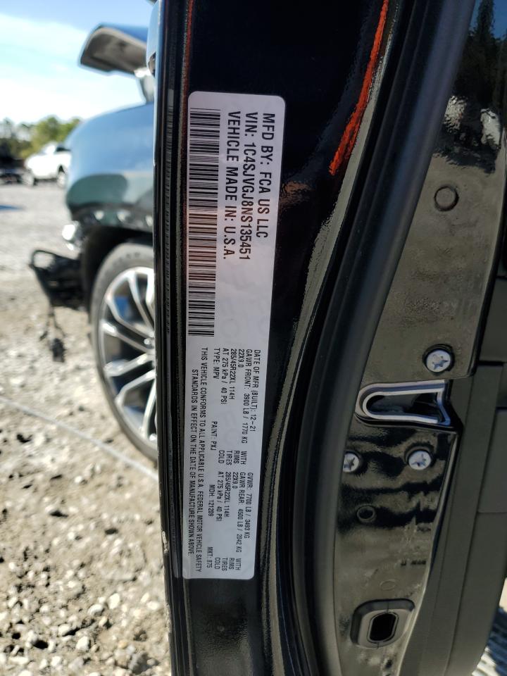 2022 JEEP GRAND WAGONEER SERIES III VIN:1C4SJVGJ8NS135451
