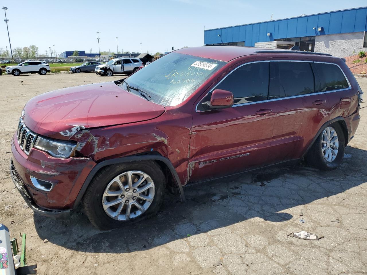 2022 JEEP GRAND CHEROKEE LAREDO E VIN:1C4RJEAG0NC128032