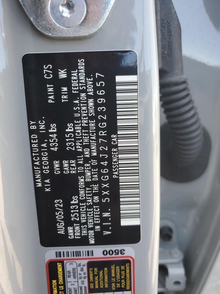 2024 KIA K5 GT LINE VIN:5XXG64J27RG239657