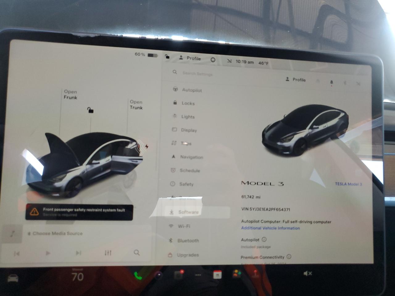 2023 TESLA MODEL 3  VIN:5YJ3E1EA2PF654371