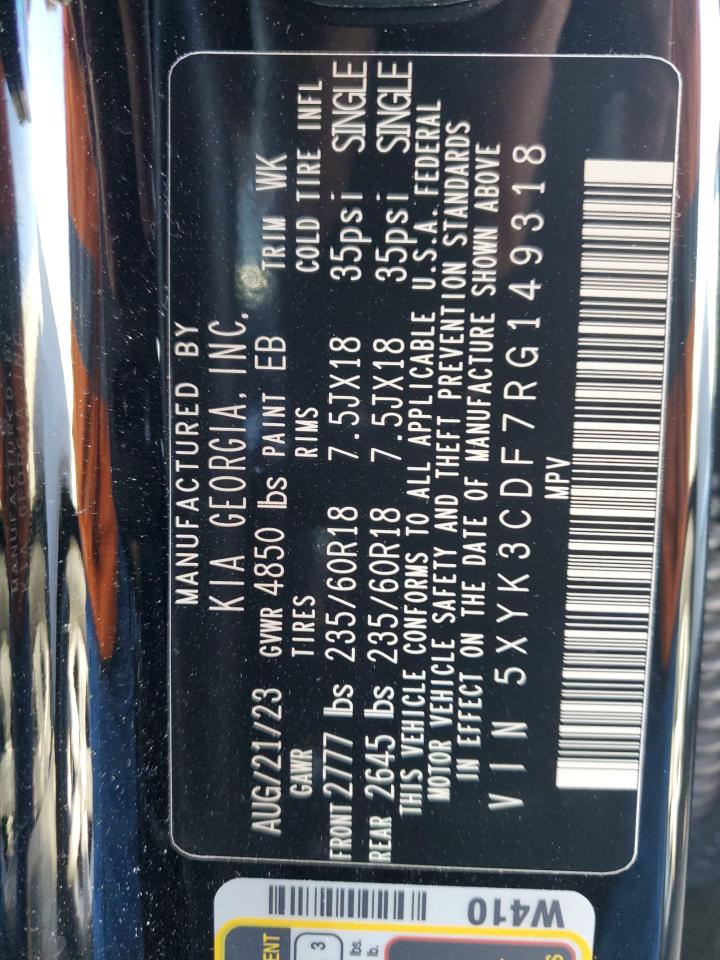 2024 KIA SPORTAGE EX VIN:5XYK3CDF7RG149318