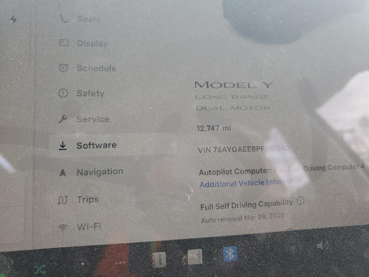 2023 TESLA MODEL Y  VIN:7SAYGAEE8PF961940