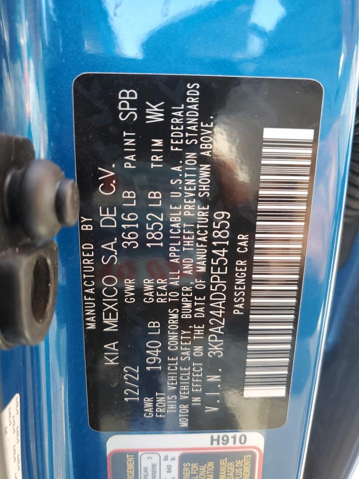 2023 KIA RIO LX VIN:3KPA24AD5PE541859