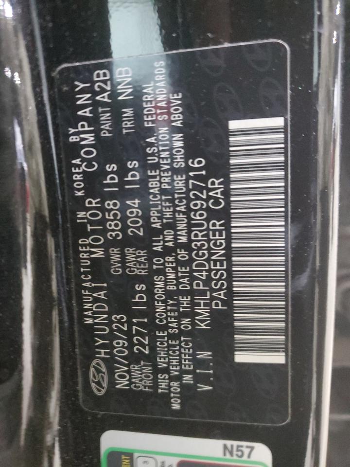 2024 HYUNDAI ELANTRA LIMITED VIN:KMHLP4DG3RU692716