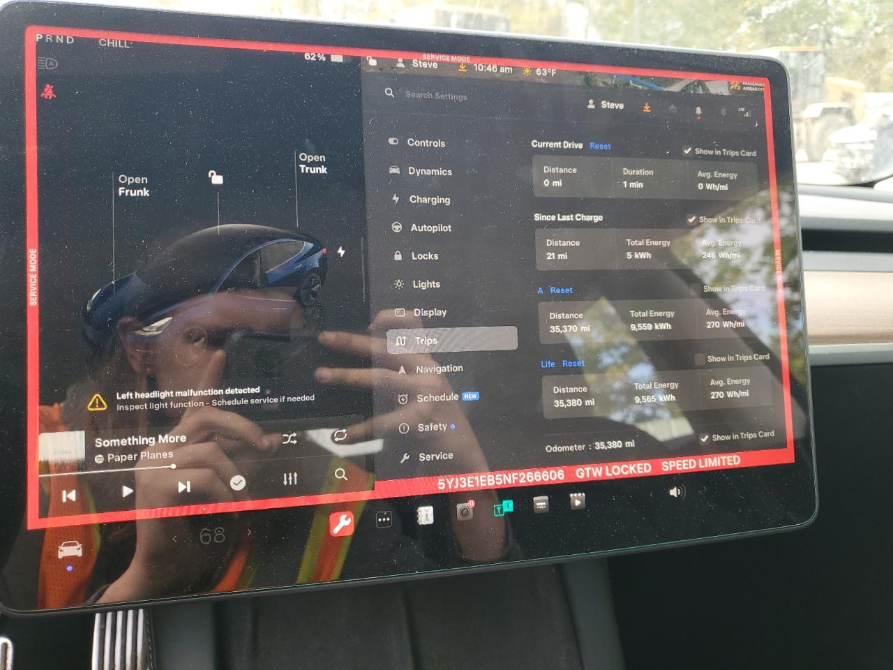2022 TESLA MODEL 3  VIN:5YJ3E1EB5NF266606