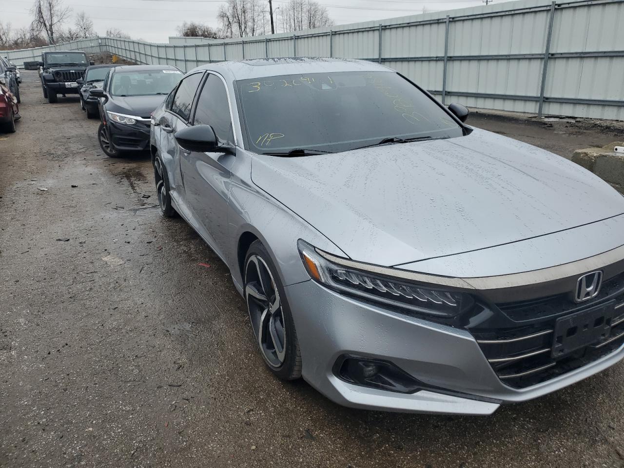 2022 HONDA ACCORD SPORT VIN:1HGCP2F73AA038196