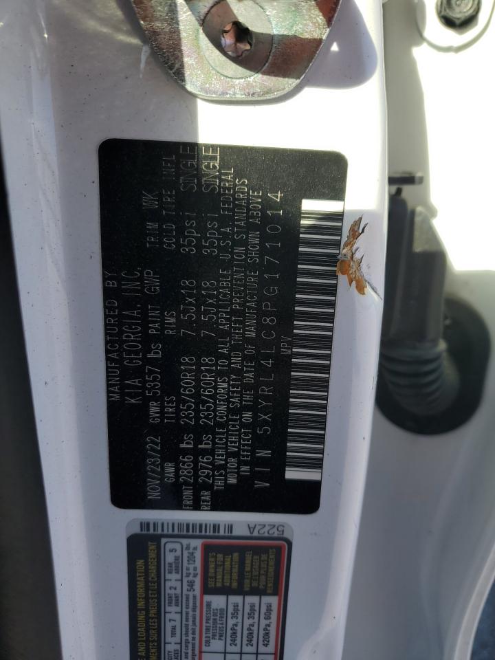 2023 KIA SORENTO S VIN:5XYRL4LC8PG171014