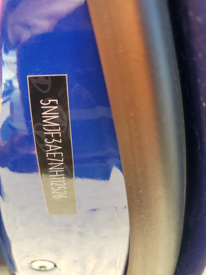 2022 HYUNDAI TUCSON SEL VIN:5NMJF3AE7NH112526