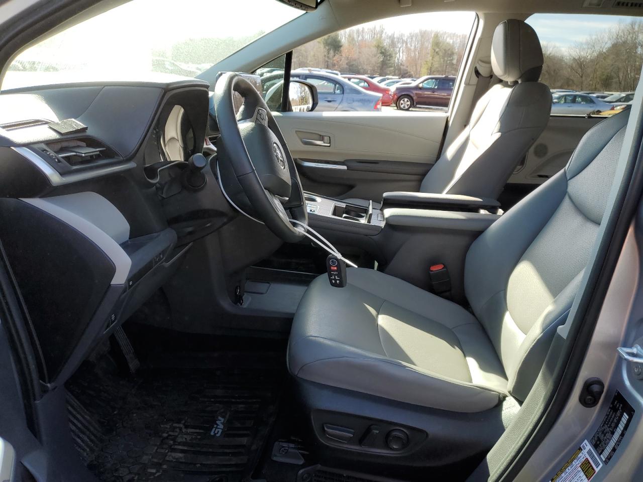 2022 TOYOTA SIENNA XLE VIN:5TDYRKEC5NS130237